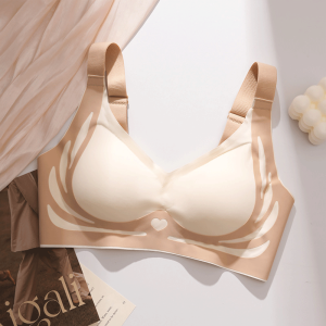 [45-80kg] Bra for Women Soft Support Small Chest Gathered Seamless Bra Women Non-wired Comfort Thin Cup Bra Lingerie