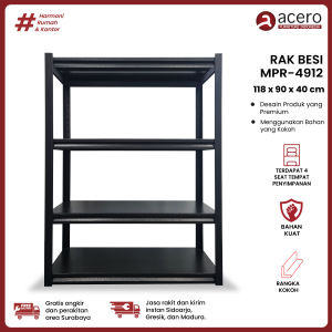 Acero Furniture - Rak Besi Siku 4 Tingkat MPR 4912