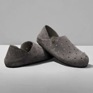Luxurious Designer Model 2025 Perforated Breathable Summer High-Quality Slip-On MenS Moccasin Sandals