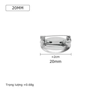 10/50 ghim Cài áo đế tròn phụ kiện handmade phụ liệu thời trang trang trí giỏ xách-HAUSE