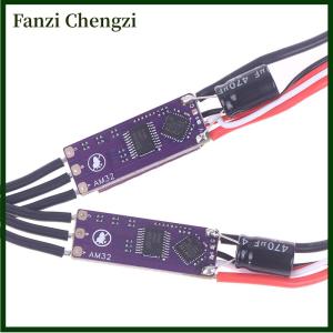 Fanzi 1PCS AM32 32-bit ESC 2-4S 30 40A Speed Controller With 5V2A BEC Module 35V 470uF Capacitor For RC Crawler Drone Brushless Motors