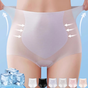 High-Waisted Hip Lift Tummy Tuck Panties Summer Push-Up Seamless Underwear