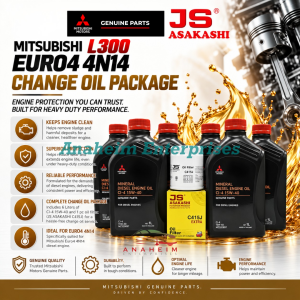 Mitsubishi L300 Euro4 4N14 Change Oil Package [6 Liters ci-4 15W-40 & 1pc oil filter]
