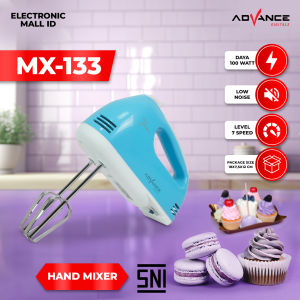 ADVANCE - Hand Mixer Alat Pengaduk Adonan Pengocok Telur 7 Kecepatan Otomatis (MX-133) Free Ongkir