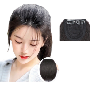 YUCHEN Fluffy Invisible Seamless Hair Pads Lining Natural Pads Synthetic Pads Clip in Hair Extension Hair Styling Tool Thick Top Side Cover Piece Women