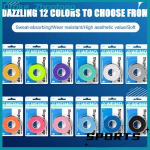 Dtake 3pcs Pack Badminton Hand Rubber Wrap Around Handle With Anti-Slip Sweatband Grip Handle Leather Badminton Hand Rubber