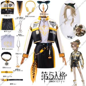 Hot Identity V SRE.MARTHA Cosplay Costume Wig Martha Behamfil Cosplay Women E-Sports Team Uniform Character Outfit For Halloween h2610