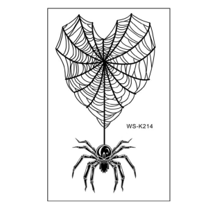OMQAIO Realistic Halloween Temporary Tattoo Disposable Waterproof Spider Tattoo Halloween Accessories Terrifying Halloween Face Tattoo Halloween