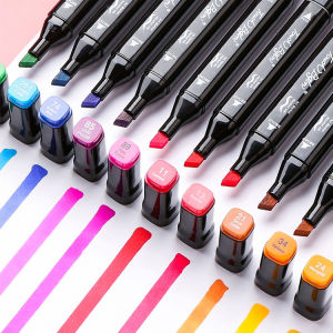Colored Marker Pens Set Manga Brush Pen Drawing sketch Art supplies Stationery Lettering Markers School supplies