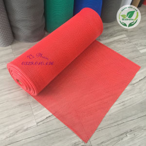 [HCM]Thảm nhựa dạng lưới chống trơn trượt khổ 0.9x 0.5m Đỏ- Thảm trải sàn nhà vệ sinh hồ bơi [Cắt theo yêu cầu]