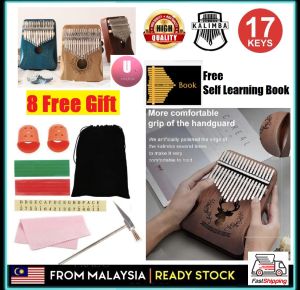 1198 17 Keys/21 KEYS Kalimba African Solid Mahogany and Wooden Thumb Piano Kalimba17 21