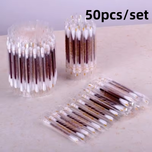 100Pcs Cosmetic Cotton Swab/Cleaning Cotton Bamboo Stick/ Disinfection Alcohol Iodophor Cotton Stick
