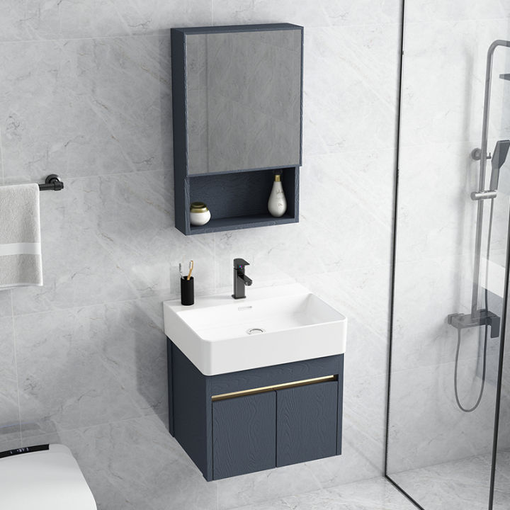 Aluminium Bathroom Ceramic Sink with Mirror Box toilet