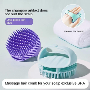 Silicone Massage Scalp Comb Hollow Massage Brush Hair Brush Shower Brush Hair Scratching Comb