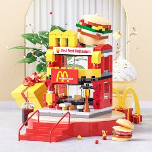 City Series Model Educational Pretend Play Toy Building Blocks Pretend Play Toys for Girls