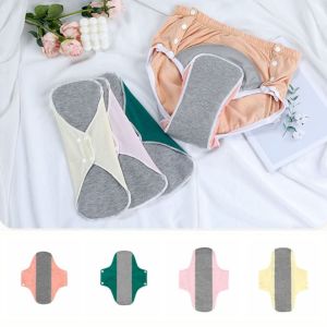 MYSNIA 3Pcs Graphene Menstrual Cloth Pads Reusable Soft Nursing Pad for Women Gasket Large Capacity Washable Sanitary Napkin Lady Care