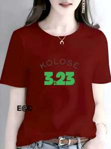 KAOS ATASAN KOLOSE 3:23 PREMIUM WANITA DTF BERKUALITAS