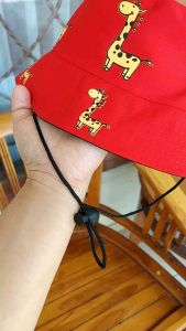 Bucket Anak JERAPAH LBH16 / Bucket hat anak / Topi Anak karakter / Topi animal anak