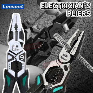 Lensent 9 inch loại công nghiệp thợ điện kìm tước vanadi thép mạ crôm đa chức năng và tiết kiệm lao động Kềm cắt dây đặc biệt của thợ điện Vise Tước Uốn Tóc bồng Kềm cắt dây gia dụng dạng lưới Kềm cắt dây