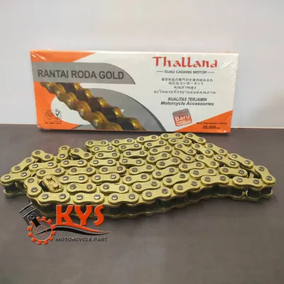 RANTAI RANTE RODA GOLD THALLAND 428H 110 112 120 128 140