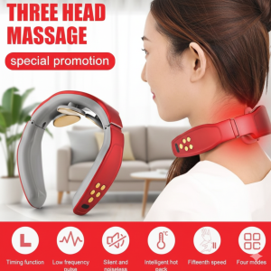 [SG Stock] Smart TENS Pulse Neck Massager | 42°C Intelligent Heat | 6 Modes & 15 Intensity Levels | Deep Tissue Cervical Spine Pain Relief | Wireless Portable Massage Device