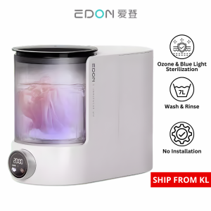 EDON Mini Washing Machine 1.5L Underwear Washing Machine Portable Washer Dryer Fully Automatic Mesin Basuh Mesin Cuci