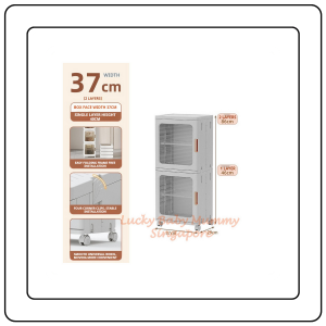 【JJ HOME】Narrow Slot Foldable Cabinet/Plastic Storage Drawers/Home Organizer/Stackable Transparent Storage