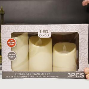 Realistic Flame‑Effect LED Pillar Candle Safe Flameless Electronic Candle for Festival Home Decoration