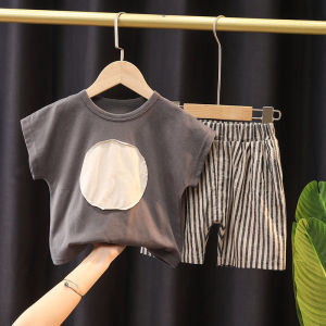 Children clothes sets baju kanak kanak lelaki 0-5 tahun Top+shorts cotton