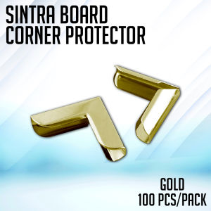 PrintYourStyle 100pcs Metal Sintra Board Corner Protection Gold/Silver