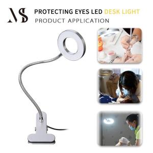 Warm/Pure White Clip Light Permanent Makeup Equipment Frosted Brightness LED Table Lamp Table Light For Tattoo Grafting Eyelash