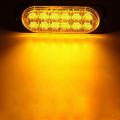 1pc Yellow 12LEDs Strobe Light Bar Car Truck Flash Warning Light Lamp DC 12-24v.