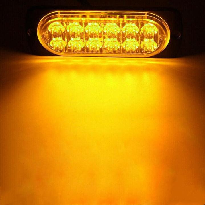 1pc%20Yellow%2012LEDs%20Strobe%20Light%20Bar%20Car%20Truck%20Flash%20Warning%20Light%20Lamp%20DC%2012-24v%20-%20Image%202