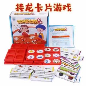 Solitaire Card Game Color picture and word counting learning Two-player version of parent-child interactive educational board game