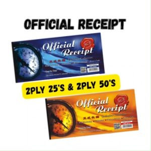 STEP BY STEP NCR OFFICIAL RECEIPT 2PLY 25SET & 2PLY 50SET WITH NUMBERING (SBS0009/SBS0010)