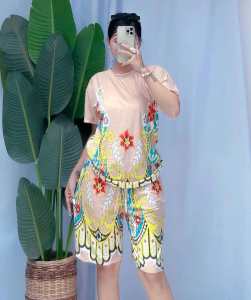 CARLA SOSSY TERNO BLOUSE+SHORT NEW TREND FIT SMALL TO XL