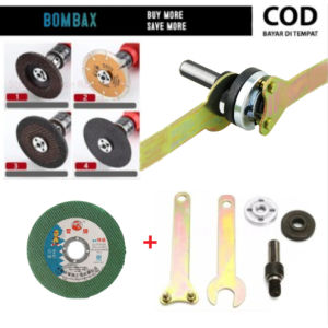 Adaptor Bor Ke Gerinda Arbor Set Mata Potong Ubah Bor Jadi Mesin Potong Pipa Besi Keramik