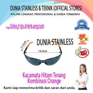 Kacamata Las Hitam Terang Kombinasi Merah