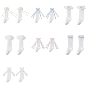 1 Pair Breathable Mesh Under Knee Socks for Baby and Toddler Nonslip Ankle Socks Lovely Charm Girls Stockings