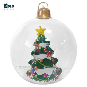Ueblock✈ Christmas Luminous Inflatable Decorative Ball W/ Lights Outdoor Balloon Ornament