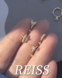 Bông Tai Mạ Vàng Nhỏ 14K Vòng Đính Đá Zircon Đá Cubic Zirconia Bông Tai Sụn Bông Tai Nhỏ Huggie