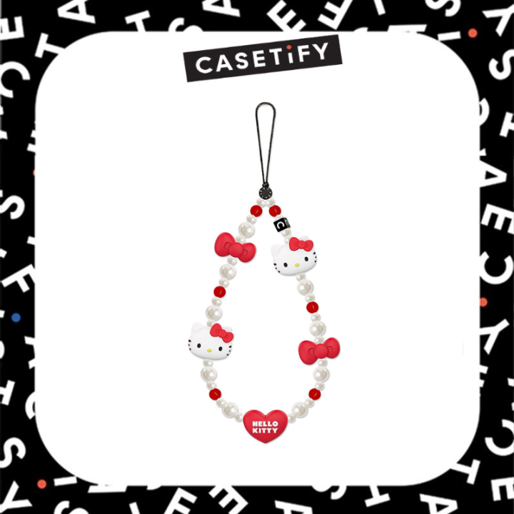 Casetify x Hello Kitty Pearl Phone Charm Universal with Casetify