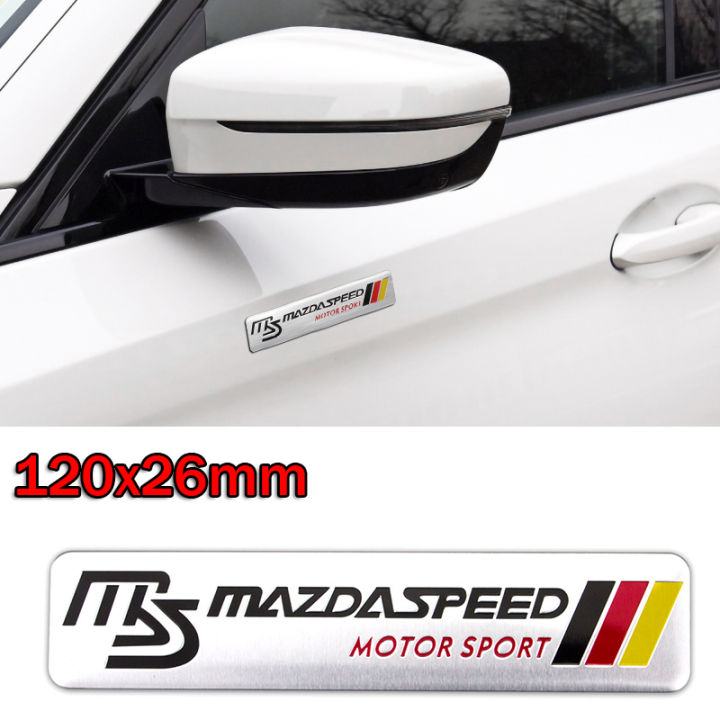 Aluminum Car Body Side Emblem Sticker for Mazda 3 6 Atenza Speed CX4