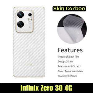 STIKER SKIN CARBON INFINIX ZERO 30 4G / INFINIX NOTE 30 PRO / INFINIX SMART 8 / SMART 8 PRO / SMART 8 PLUS / SMART 9 / INFINIX HOT 50I / HOT 50 PRO PLUS Back Skin Carbon 3D Garskin Anti Gores Belakang Anti Jamur