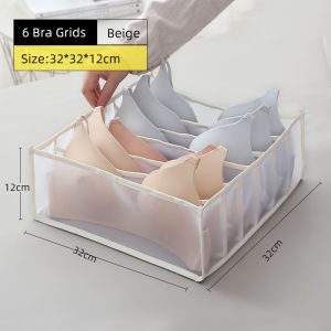 Homy Clothe Storage Box - Divider Mesh Wardrobe Organizer Bag for BrasJeansUnderwearSocksPanties | Closet Home Clothes Management Storage Bag