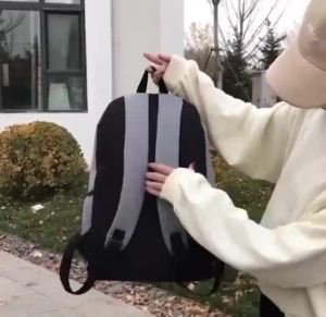 ZWB QB301 Canvas Korean Canvas 3in1 Backpack 3 in1 Backpack