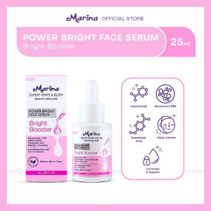 MARINA Expert White & Glow Bright Booster Series | Toner Facial Foam Face Serum Mask Gel Body Cream