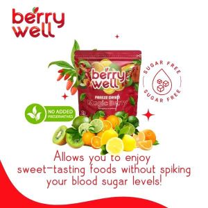 Berrywell Freeze Dried Magic Miracle Berry - 20 Halves Natural Dry Snack