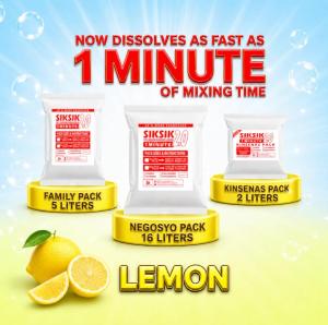 SIKSIK DIY Dishwashing Liquid Kit (2L 4L & 16L Yield) - Easy Mix Formula - Calamansi & Lemon Scent