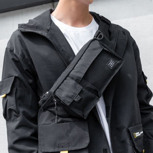 Men Chest/Waist Crossbody Messenger Bag Slim Design Quality Zipper